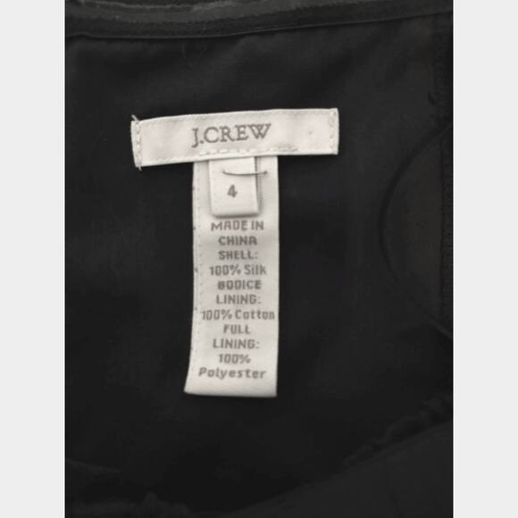 J. Crew Women's Dress Sweetheart Neckline 100% Silk Navy Size 4 Formal Romantic - Picture 2 of 16